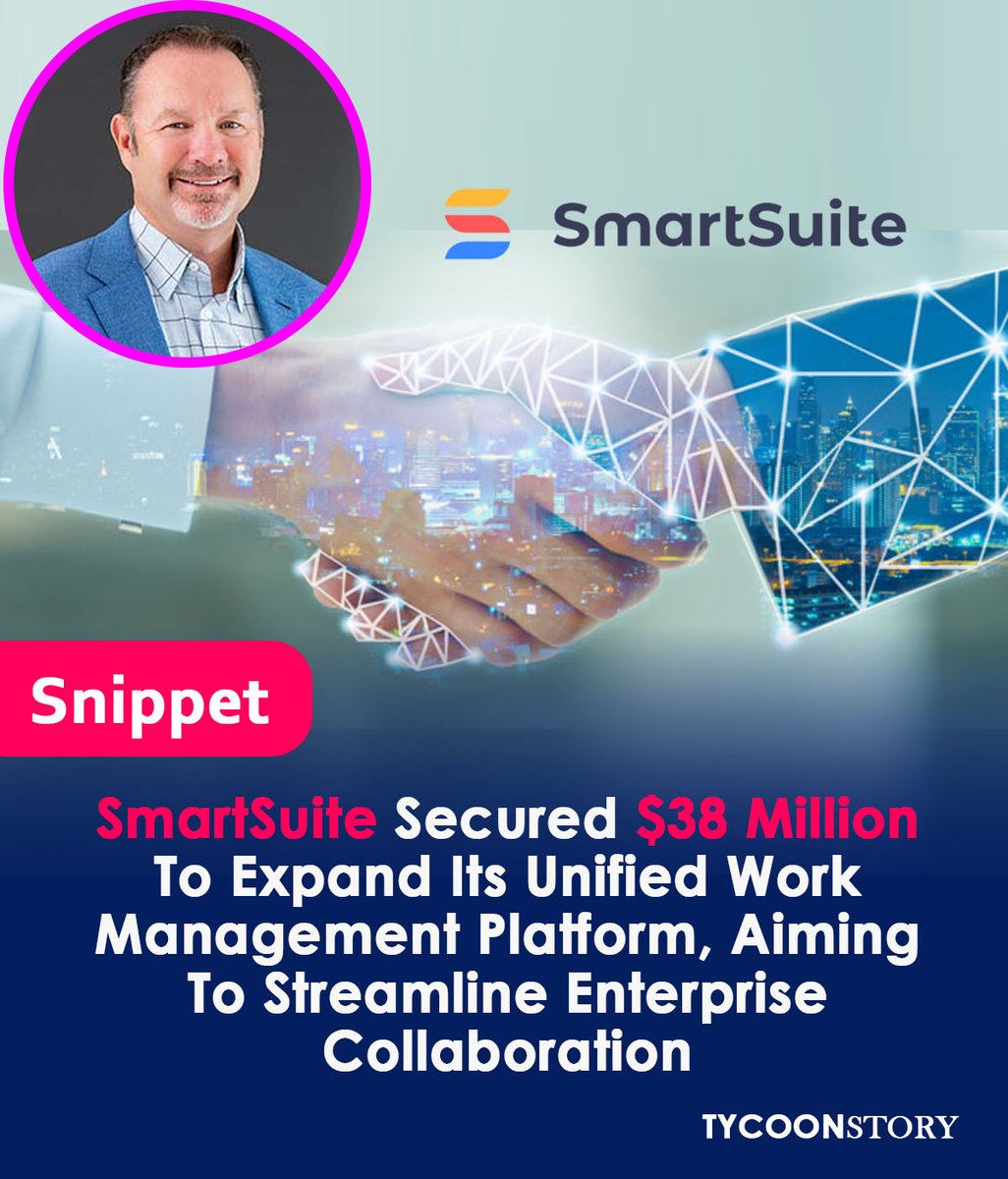 Supraja1848366's tweet image. 🚀 Big news: SmartSuite raised $38M!

Tired of juggling Asana, Slack &amp;amp; Google Docs? We’re changing the game.

✅ Project management
✅ Process automation
✅ Document collaboration

🚀 We’re hiring! Who’s excited? 👇

tycoonstory.com

 #smartsuite #worksmarter #startup