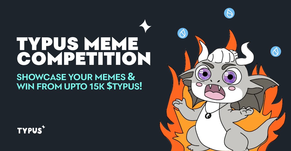 🚨 Typus Meme Competition! 🚨

In celebration of our upcoming Perps launch, we're giving away

💰 15K $TYPUS Prize Pool 💰
🏆 Prizes for Top 3 Memes! 🏆

How to enter:

1️⃣ Create a 🔥 Typus Meme (Bonus points for perps-related memes 😉)
2️⃣ Post it on X with #typusperps
3️⃣ Follow