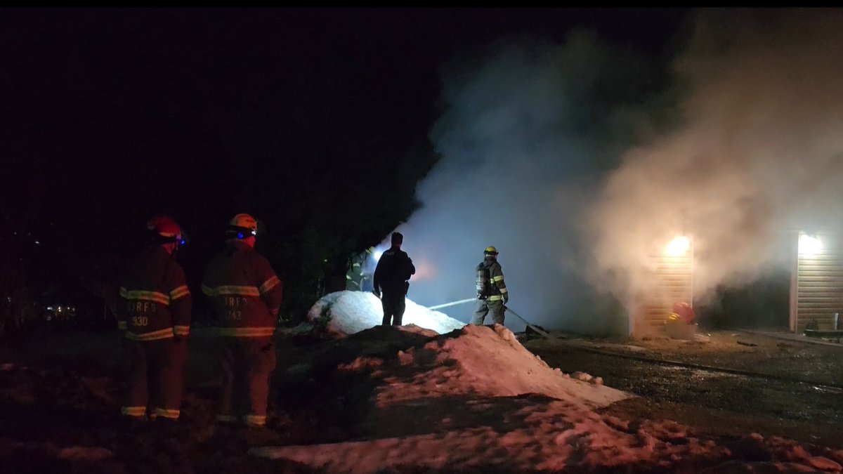 PedlePeddle's tweet photo. An overnight fire has destroyed a vehicle and extensively damaged a garage on a residential property on Paradise Road in Paradise just after midnight earlier this morning. Firefighters responded to the blaze when a passerby spotted the smoke and notified authorities. #nltraffic https://t.co/GyzKiX8Lhi