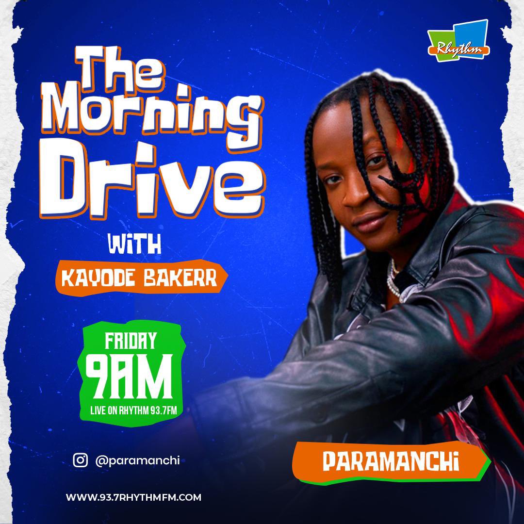Today 9pm 📌
<a href="/KayodeBakerr/">Kayode</a> X <a href="/937RhythmFm/">Rhythm FM</a>