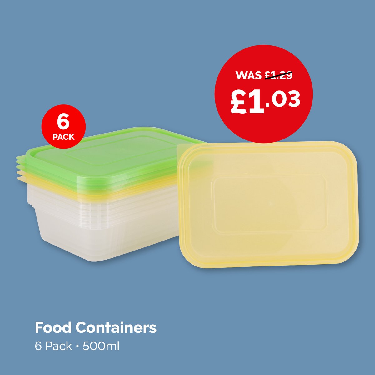 Poundstretcher1's tweet photo. We've got 20% OFF selected food storage right now in-store 😱😱  #foodstorage #discounts #moneysavingtips #poundstretcher https://t.co/m4HFpMBnwy