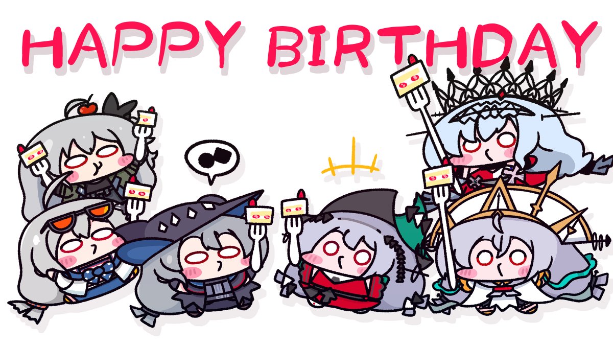アークナイツ「今日はシャチちゃんずBIRTHDAY#アークナイツ #明日方舟 #Arknigh」|Caのイラスト