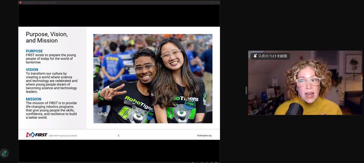 masason_f's tweet image. 【Event Report】
We held a collaborative event with FIRST, which provides educational programs and robotics competitions. An alumnus and a foundation member, both with experience in the First program, took the stage to share their experiences and activities!
#masasonfoundation
