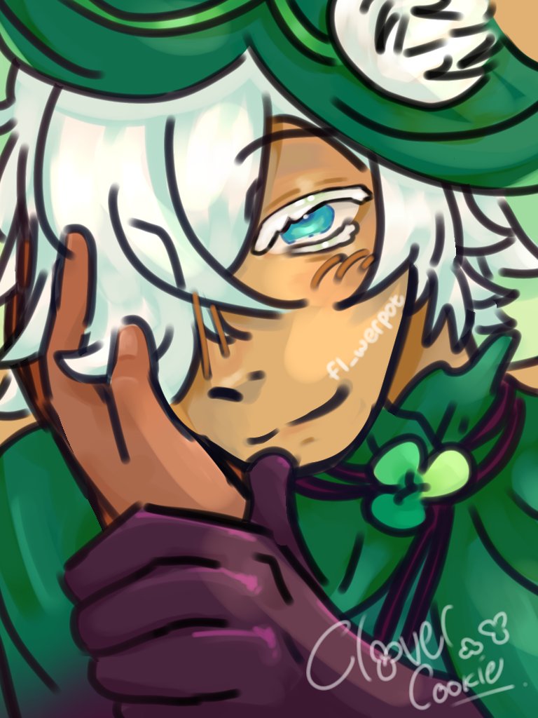 uhhhh guess who finally figured out how to use the pen (fade) bfush..... anw (kinda???) old drawing for a friend :3
#clovercookie #crkfanart