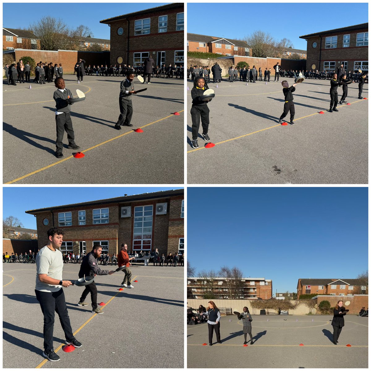 Lots of fun was had earlier this week as staff and children celebrated Shrove Tuesday with pancake races in the playground 🥞