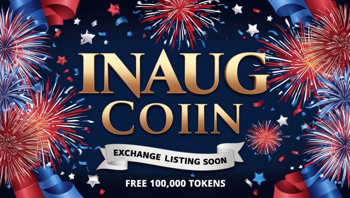 makecrypto4304's tweet image. 🔥 HUGE Airdrop Alert! 🔥
🎉 Claim Your 100,000 INAUG FREE Tokens NOW! 🎉
1️⃣ Comment your Solana wallet address below
2️⃣ Follow @makecrypto4304
Tokens will be listed on Raydium Soon! 🚀