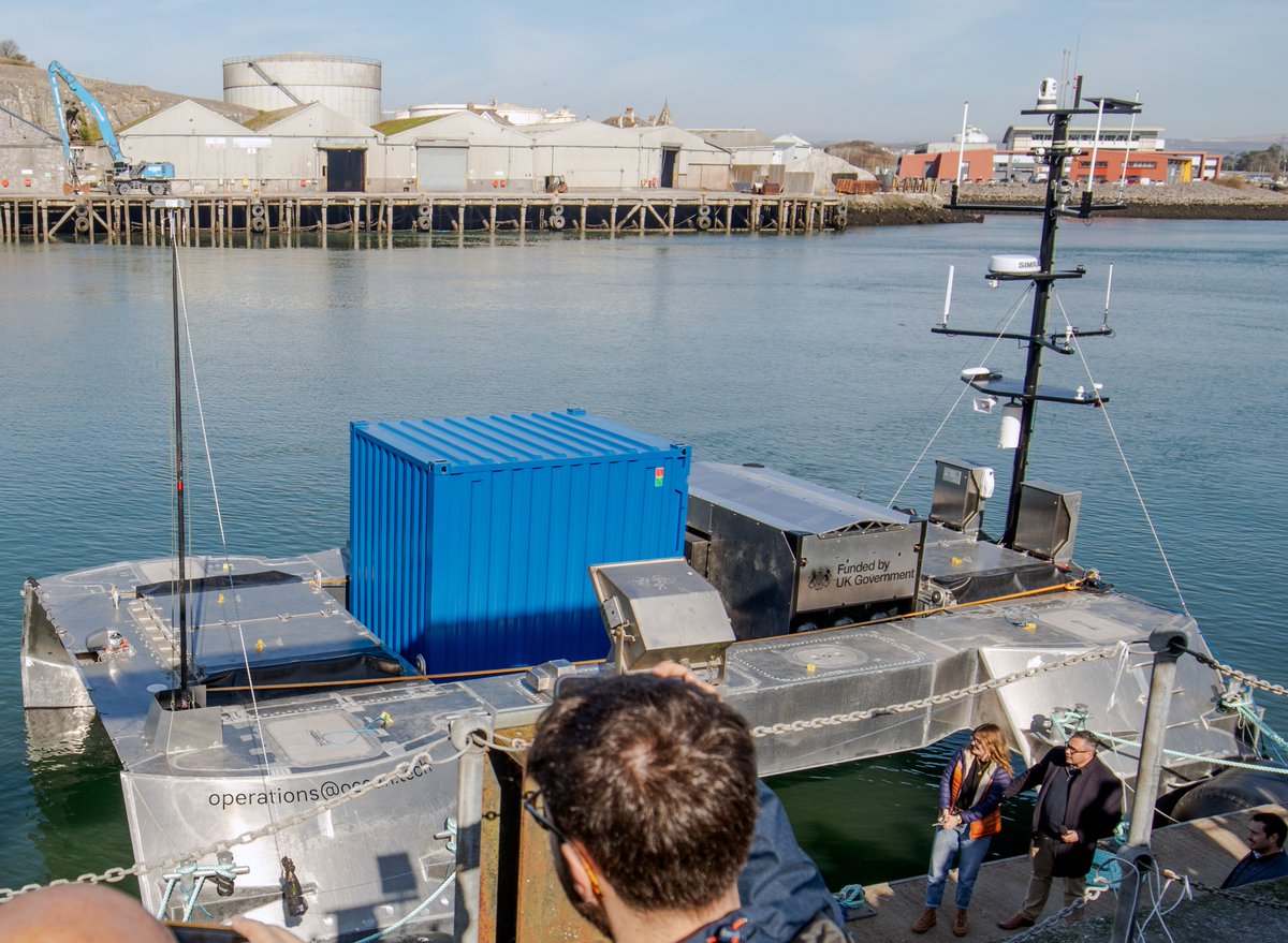On Tuesday ACUA Ocean were proud to officially name USV PIONEER in front of a packed audience of partners, stakeholders and industry leaders.

The day represented a significant milestone for the ACUA team with the ceremonial champagne bottle broken on her hull by ACUA Ocean Chair
