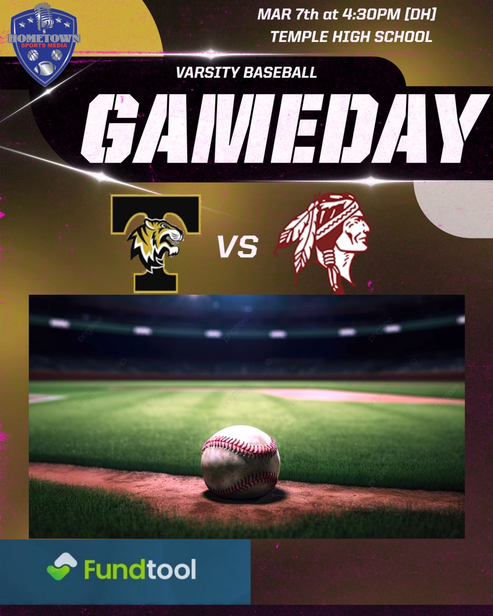 Hometown Sports Media (@hsm_westga) on Twitter photo ⚾️GAME DAY!!!!⚾️
🆚 <a href="/HCBraves/">HC Braves Baseball</a> at Temple
📅March 7th
⏰4:30 pm
📍Temple High School
🎙️<a href="/ParkerGore14/">Parker Gore</a>
📱 play.google.com/store/apps/det………
🎧 radio.securenetsystems.net/cwa/TRN
Brought to you by <a href="/fundtool/">Fundtool</a> ⚾️GAME DAY!!!!⚾️
🆚 <a href="/HCBraves/">HC Braves Baseball</a> at Temple
📅March 7th
⏰4:30 pm
📍Temple High School
🎙️<a href="/ParkerGore14/">Parker Gore</a>
📱 play.google.com/store/apps/det………
🎧 radio.securenetsystems.net/cwa/TRN
Brought to you by <a href="/fundtool/">Fundtool</a>