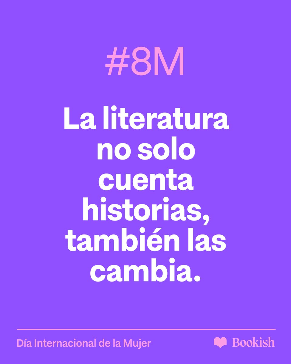 Si las palabras no tuvieran poder, nadie se molestaría en censurarlas. Pero siempre encuentran la forma de sobrevivir. ✊

Este 8M y siempre seguimos apostando por autoras, sus historias y por esa literatura que incomoda y que nos recuerda que otra historia es posible. 💜📚

#8M