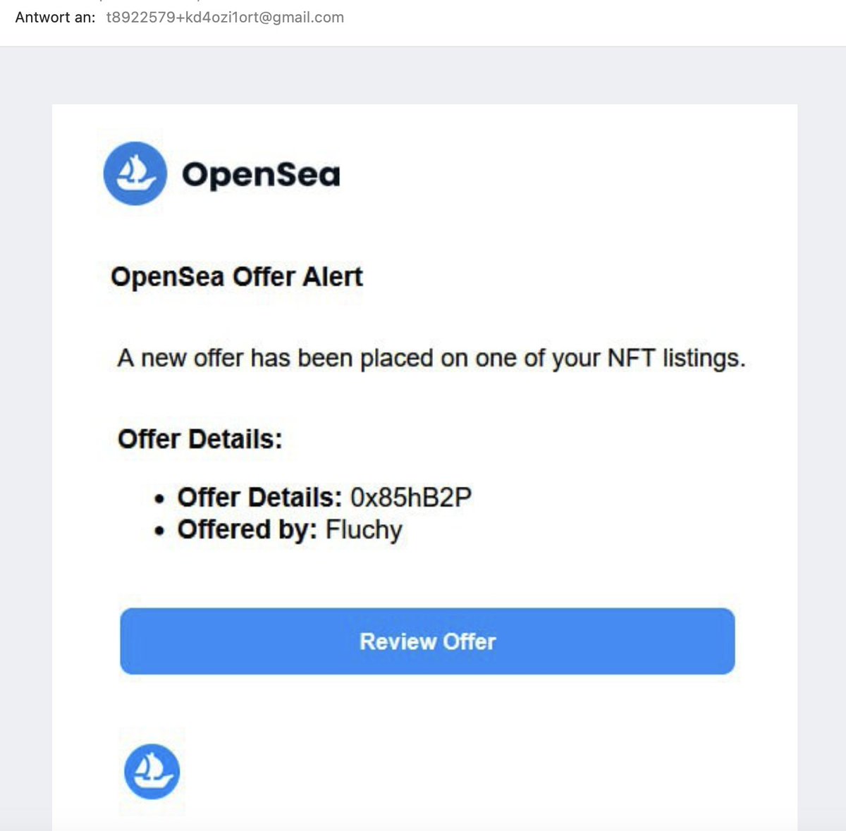 This looks legit, especially the reply to mail address. Be safe out there