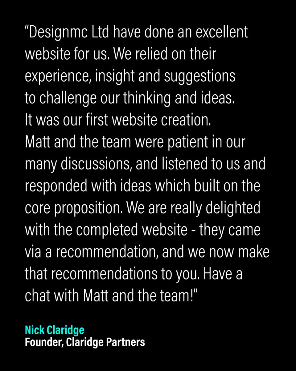 DesignmcLtd's tweet image. 🌟 A Client&apos;s Vision Brought to Life 🌟

For us, there’s nothing more rewarding than helping ambitious entrepreneurs turn their vision into reality. Working with Nick Claridge, Founder of Claridge Partners, is one of those stories.

#StartupSuccess #CreativeConsultants #Designmc
