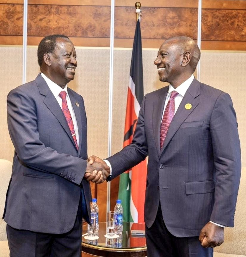 UPDATE: RED CARPET inside KICC where President William Ruto and former Premier Raila Odinga are set to sign a political cooperation deal.