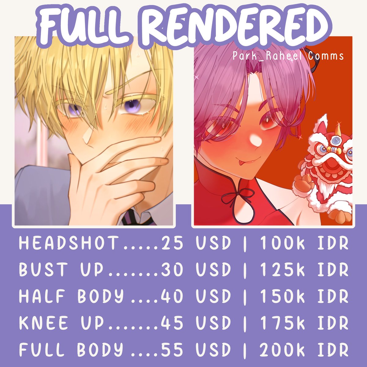 Park_Raheel's tweet image. [Thread] COMMISSIONS OPEN 🌻 IDR &amp;amp; USD
♡ and ↻ are very appreciated!! (ˊ˘ˋ*)

Order here → vgen.co/park_raheel
For local can DM me to order&amp;lt;3

You can check more info in reply ↓

#opencommissions #Commission #commissionopen #VGenOpen #VGenComm