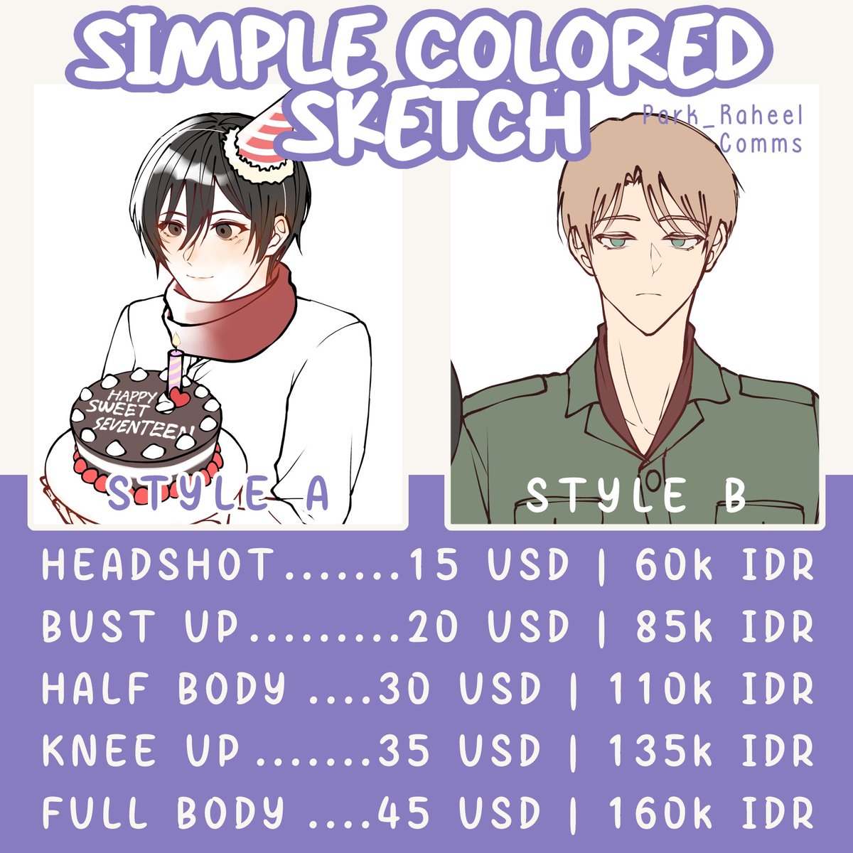 Park_Raheel's tweet image. [Thread] COMMISSIONS OPEN 🌻 IDR &amp;amp; USD
♡ and ↻ are very appreciated!! (ˊ˘ˋ*)

Order here → vgen.co/park_raheel
For local can DM me to order&amp;lt;3

You can check more info in reply ↓

#opencommissions #Commission #commissionopen #VGenOpen #VGenComm