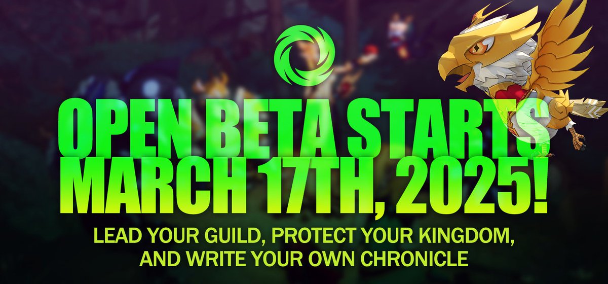 Open Beta begins March 17th, 2025! 🔥

Get ready for new content including:

⚔️ Class Advancements
🐾 Pets
🕳️ Abyssal Tower
➕ and more!

Lead Your Guild, Protect Your Kingdom, and Write Your Own Chronicle 📜