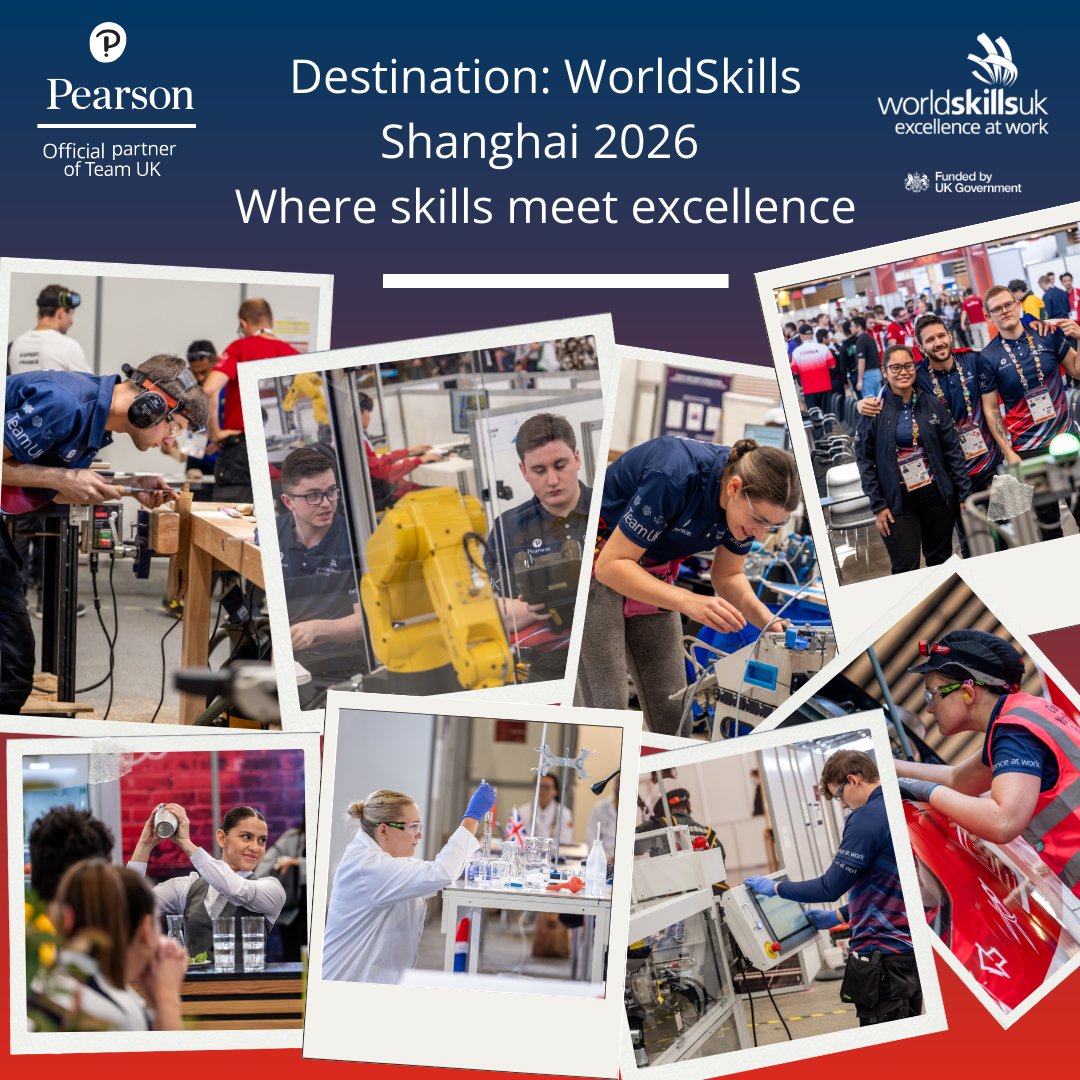 WorldSkills UK is thrilled to announce a new partnership with <a href="/PearsonBTECAppr/">Pearson BTEC and Apprenticeships</a> as we prepare for the 48th WorldSkills Competition in Shanghai, China, from 22 to 27 September 2026!

Read more here: eu1.hubs.ly/H0hlY-10