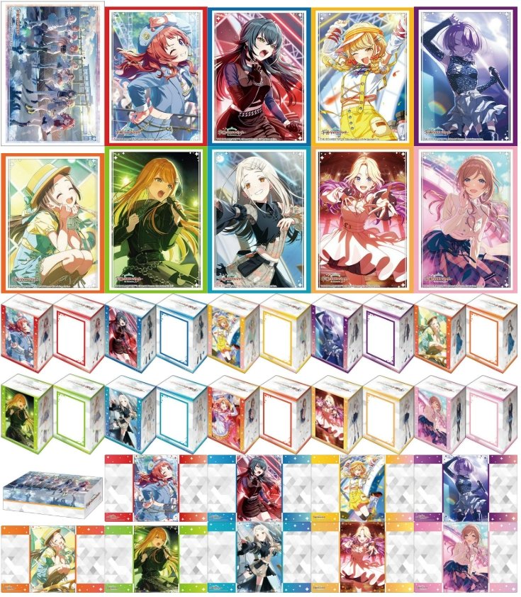 supersolenoid01's tweet photo. 【サプライ】「学園アイドルマスター」からスリーブ10種・デッキケース10種・ストレイジボックス1種・ラバーマット9種が登場　2025年5月23日発売  https://t.co/FvB50inKYZ https://t.co/WyJjaCEQyU
