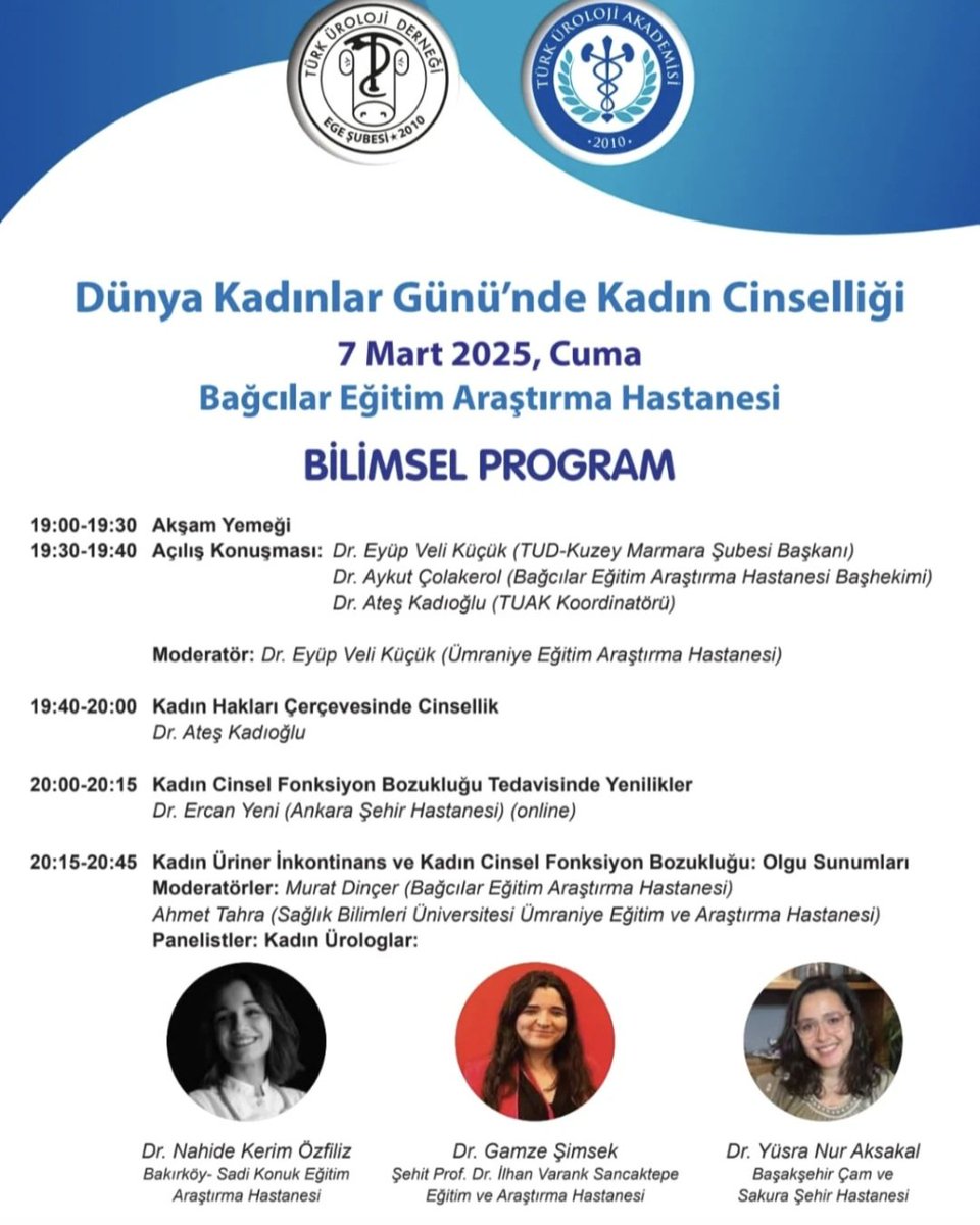 Eyüp Veli KÜÇÜK (@eyupveli) on Twitter photo Dünya Kadınlar Gününe özel, Türk Üroloji Derneği Kuzey Marmara Şubesi olarak, geleceğin kadın Ürologları ile bir panelimiz olacak, meslektaşlarımızı bekliyoruz.
<a href="/Uroturk/">Türk Üroloji Derneği</a> <a href="/sbuedutr/">Sağlık Bilimleri Üniversitesi</a> <a href="/Uroweb/">European Association of Urology (EAU)</a>
We will have a panel with female Urologists of the future, special for Int. Women's Day. Dünya Kadınlar Gününe özel, Türk Üroloji Derneği Kuzey Marmara Şubesi olarak, geleceğin kadın Ürologları ile bir panelimiz olacak, meslektaşlarımızı bekliyoruz.
<a href="/Uroturk/">Türk Üroloji Derneği</a> <a href="/sbuedutr/">Sağlık Bilimleri Üniversitesi</a> <a href="/Uroweb/">European Association of Urology (EAU)</a>
We will have a panel with female Urologists of the future, special for Int. Women's Day.
