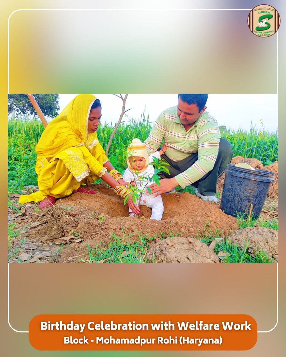 Celebrate Your Birthday, Serve Humanity!

Shah Satnam Ji Green ‘S’ Welfare Committee volunteers marked their birthdays in a heartwarming way. By planting saplings, they gave a beautiful gift to our Mother Earth, nurturing nature for a greener tomorrow. A true celebration of life