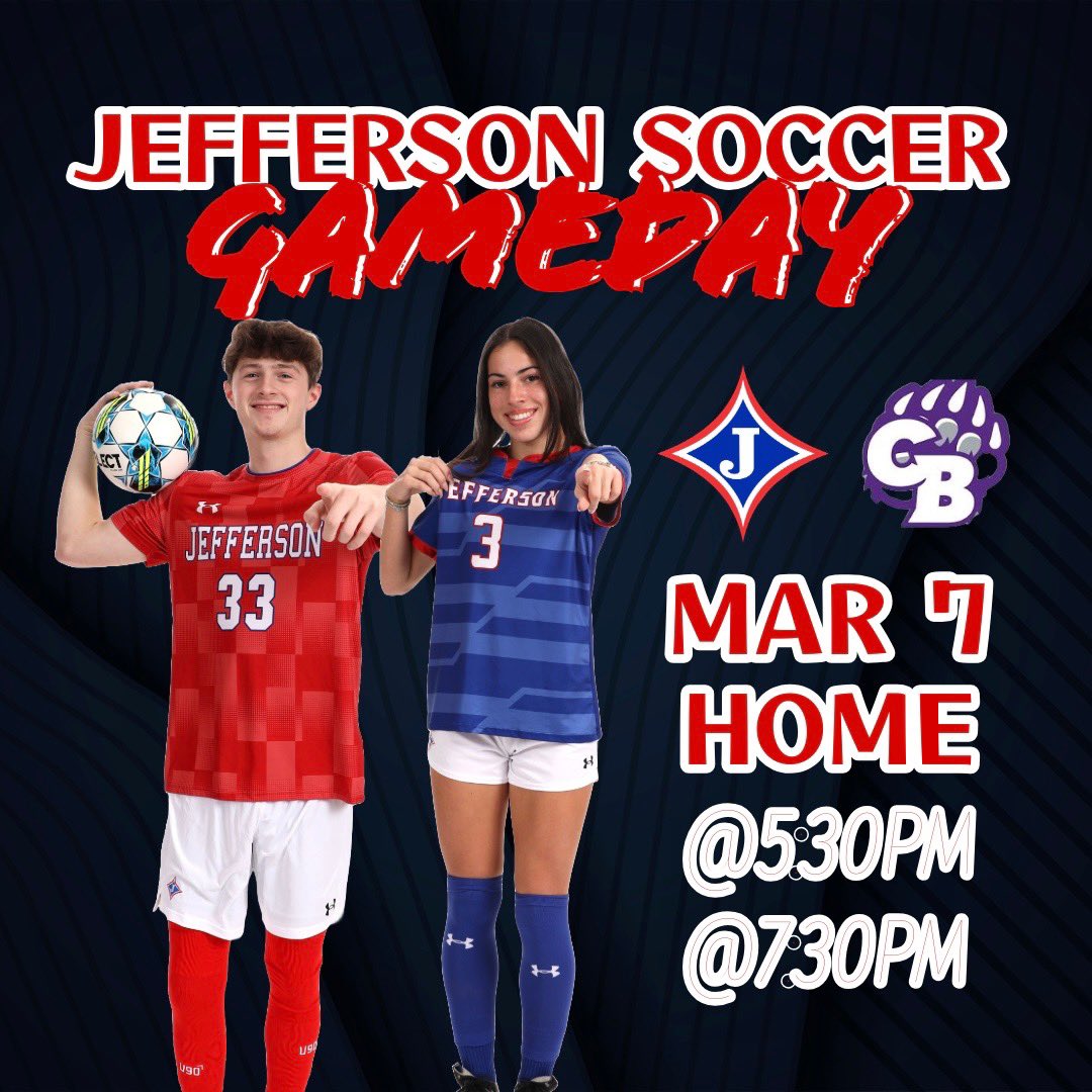 1st Region Game TONIGHT!

📍 Jefferson Memorial TURF
🆚 Cherokee Bluff HS
⏰ 5:30p girls, 7:30p boys

Let’s go dragons! #riseasONE #playtowinunitetotheend