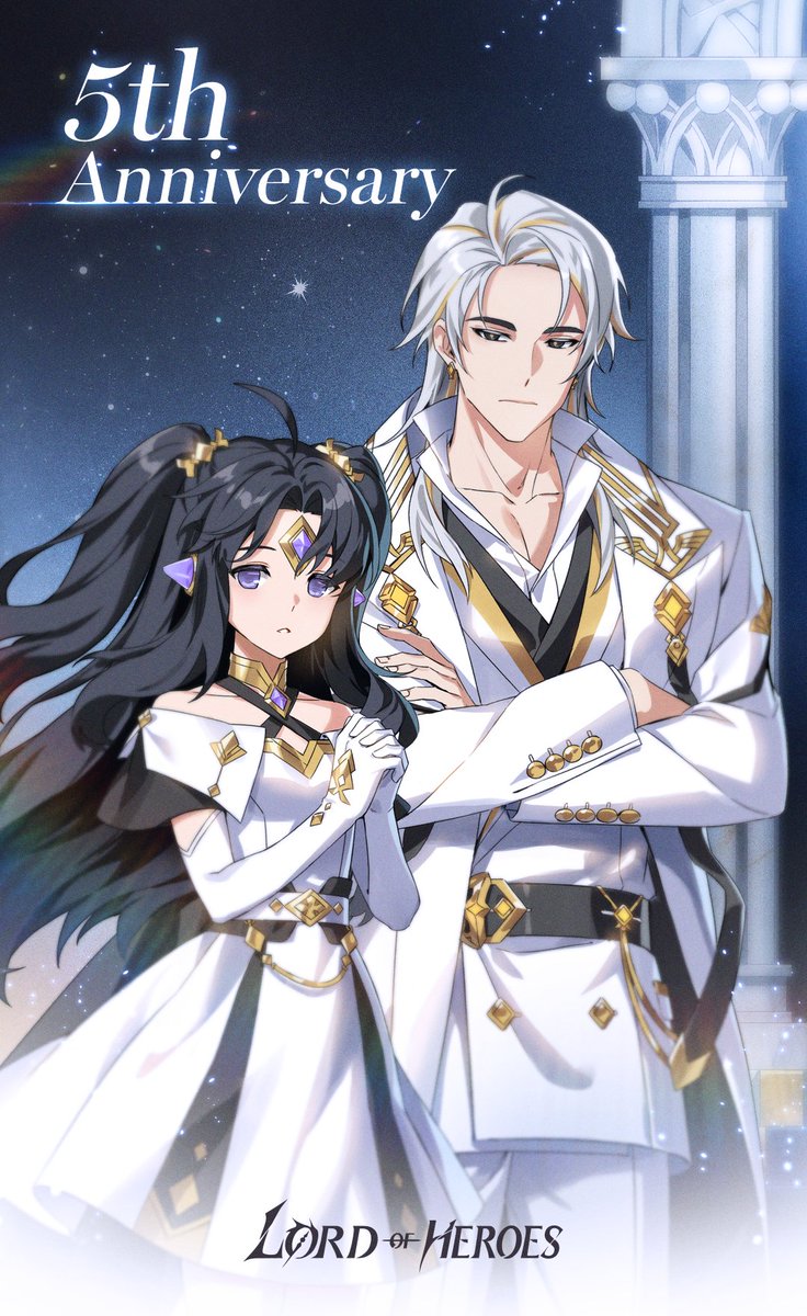lordofheroes_jp's tweet photo. 5周年記念イラストポスター公開 ─ Ⅰ

ロードの皆さまと共に歩んで早5年、
ロドヒロの5周年をみんなでお祝いしましょう！

#ロドヒロ #LOH_5TH https://t.co/alEtR30JRc