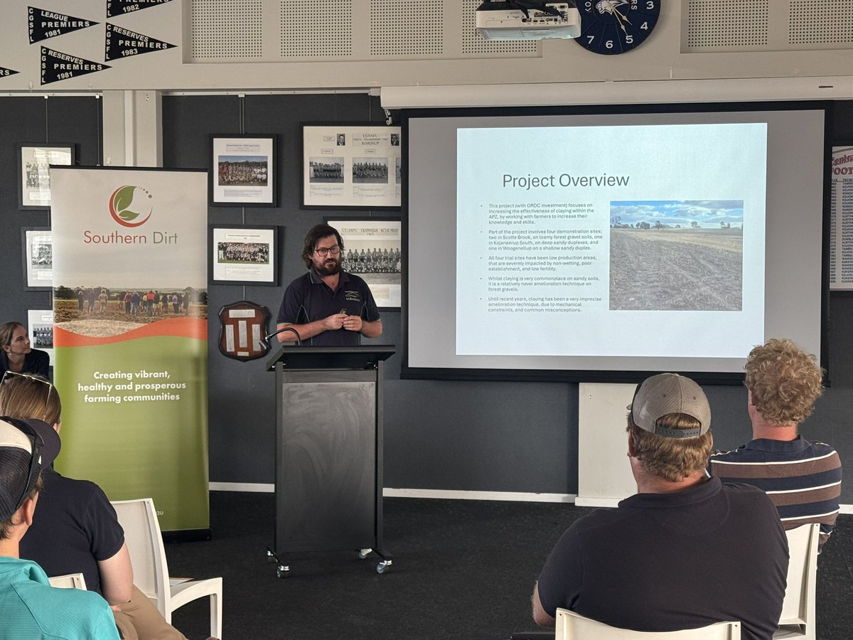 TRD 2025 
A brilliant presentation from Day Fay <a href="/Stirlings2Coast/">Stirlings to Coast Farmers</a> about all things Claying and a review of final results from the <a href="/theGRDC/">GRDC</a> Claying efficiency trial. Great insights into how to best implement Claying on your properties.