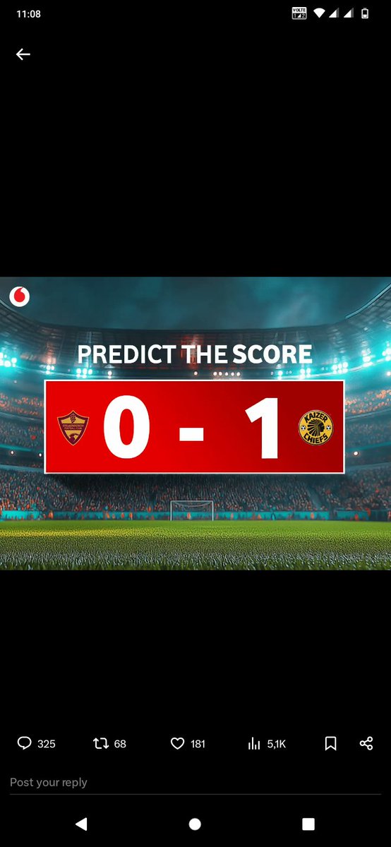 Sbu_Yeni's tweet photo. @KaizerChiefs @StellenboschFC @Vodacom https://t.co/mMpv5VUaaX