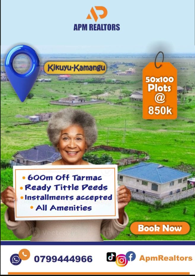 OnteriZ's tweet photo. Located in Kikuyu area, 40Mins drive to Nairobi CBD. Ideal for immediate settlement.
Call us today: 0799444966 https://t.co/shbIMBBPZ4