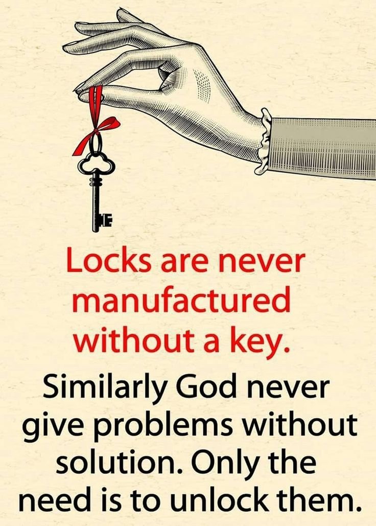 God did not Make Anyone Weak, he just Needs to Understand his Abilities.Believe in Yourself that You can Handle Any🫴 Problem.Seek, Trust, and Unlock the Path Forward.
