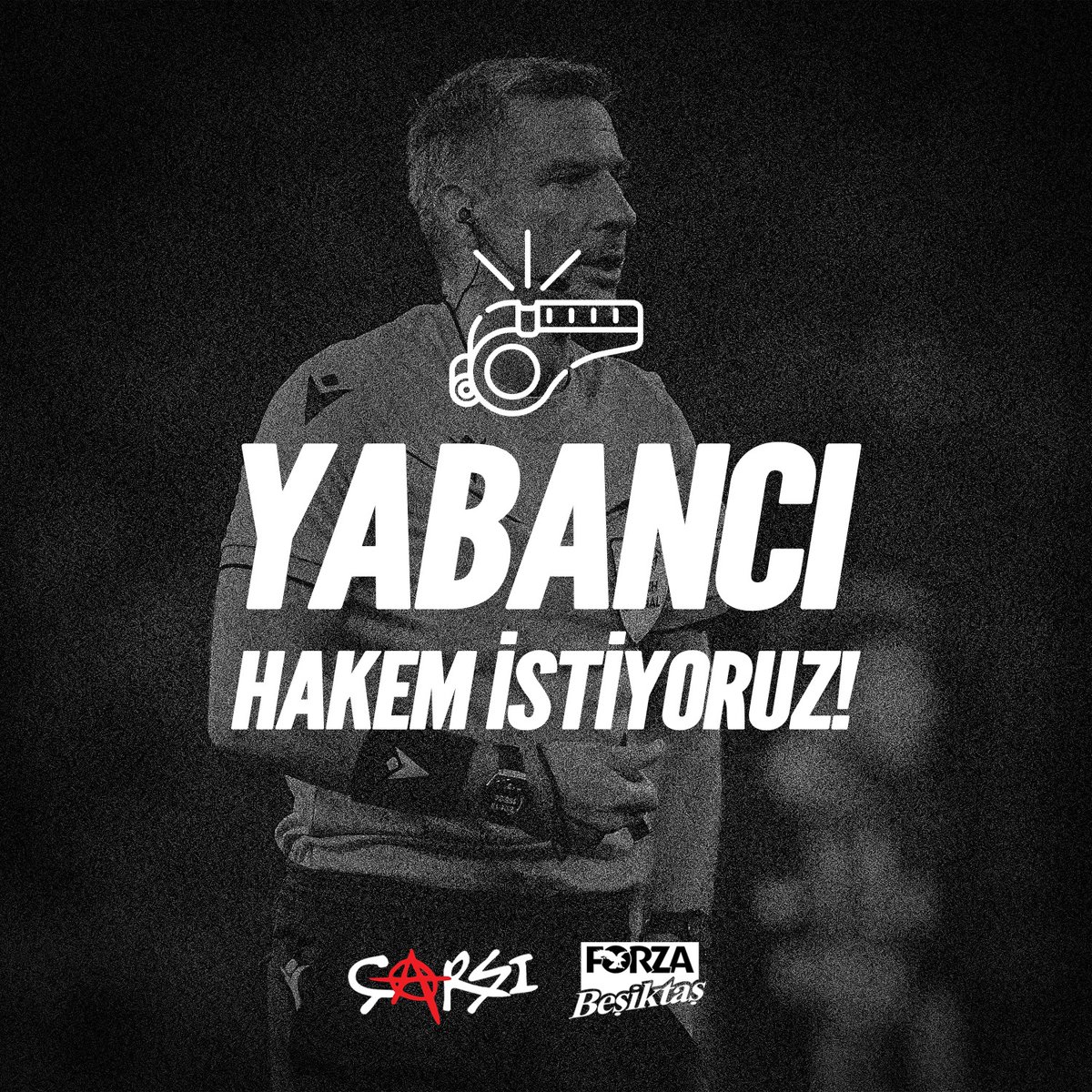 Beşiktaş – Galatasaray maçını yönetecek hakem kadrosunun tamamen yabancı hakemlerden oluşmasını talep ediyoruz.

Hakem seçiminin tamamen objektif olması gerektiğine inanıyoruz. Uygulamalarda keyfi bir yaklaşım sergilenmemeli, hiçbir takıma ayrıcalık tanınmamalıdır.

Amacımız