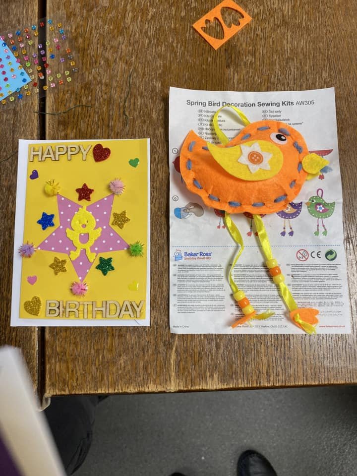 Today our #walsallbridges participants had a lovely time making mothers day and Easter cards to give to people and also little chick hanging decorations. It’s always lovely to see everyone being so creative, enjoying each others company.