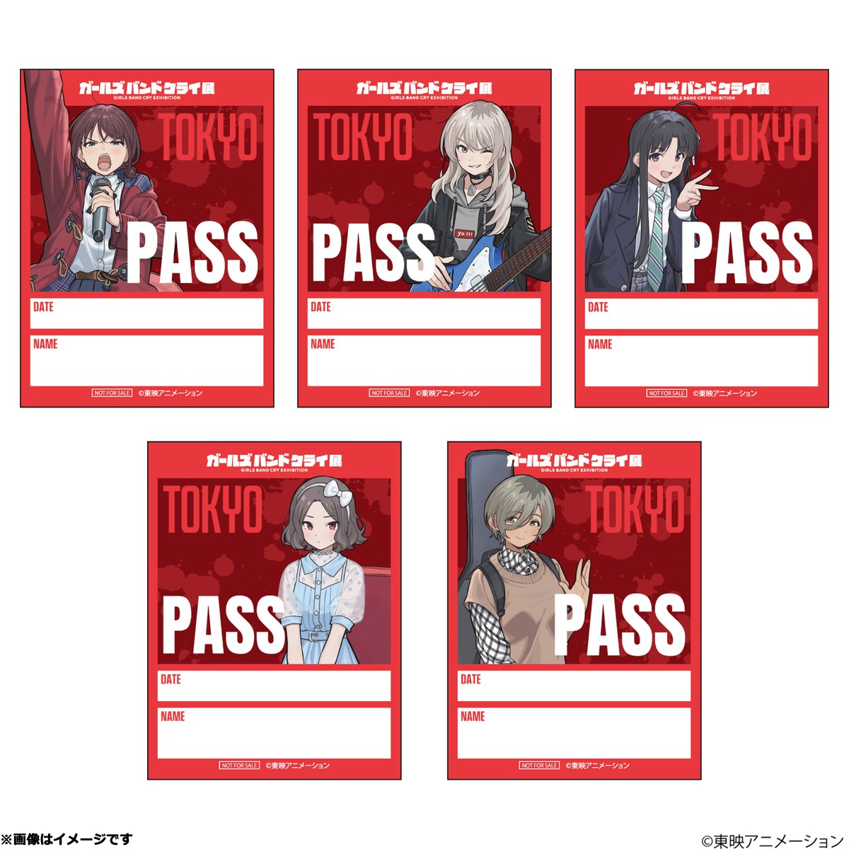 東京会場、名古屋会場の特典が解禁！ 「ステージパス風サテンステッカー」