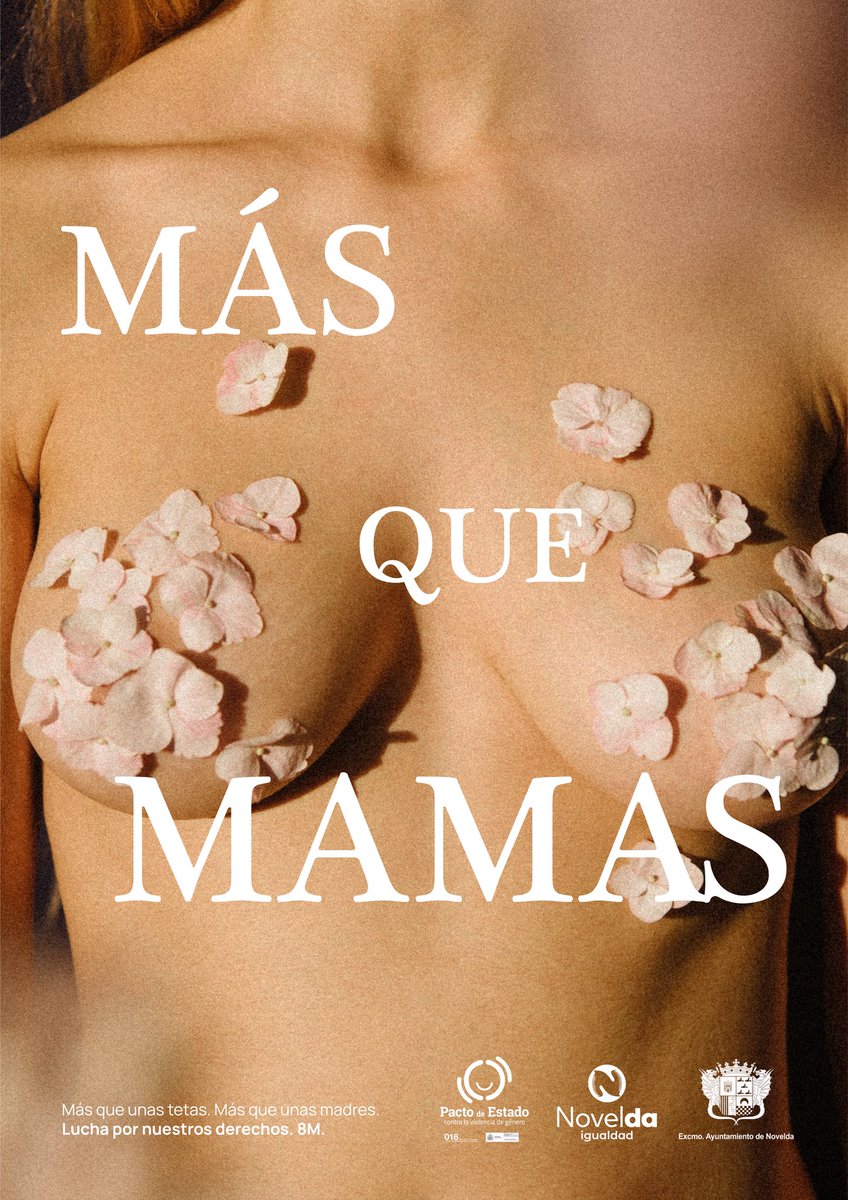 ¡Nueva campaña por el 8M para <a href="/noveldaayto/">Ayuntamiento Novelda</a>!

Bajo el lema "Más que mamas", lanzamos el mensaje de que somos más que unas tetas y unas madres. Somos mujeres que seguiremos luchando por la igualdad real.

¿Qué os parece? 🌸💪

#campaña #diadelamujer #8m #igualdad