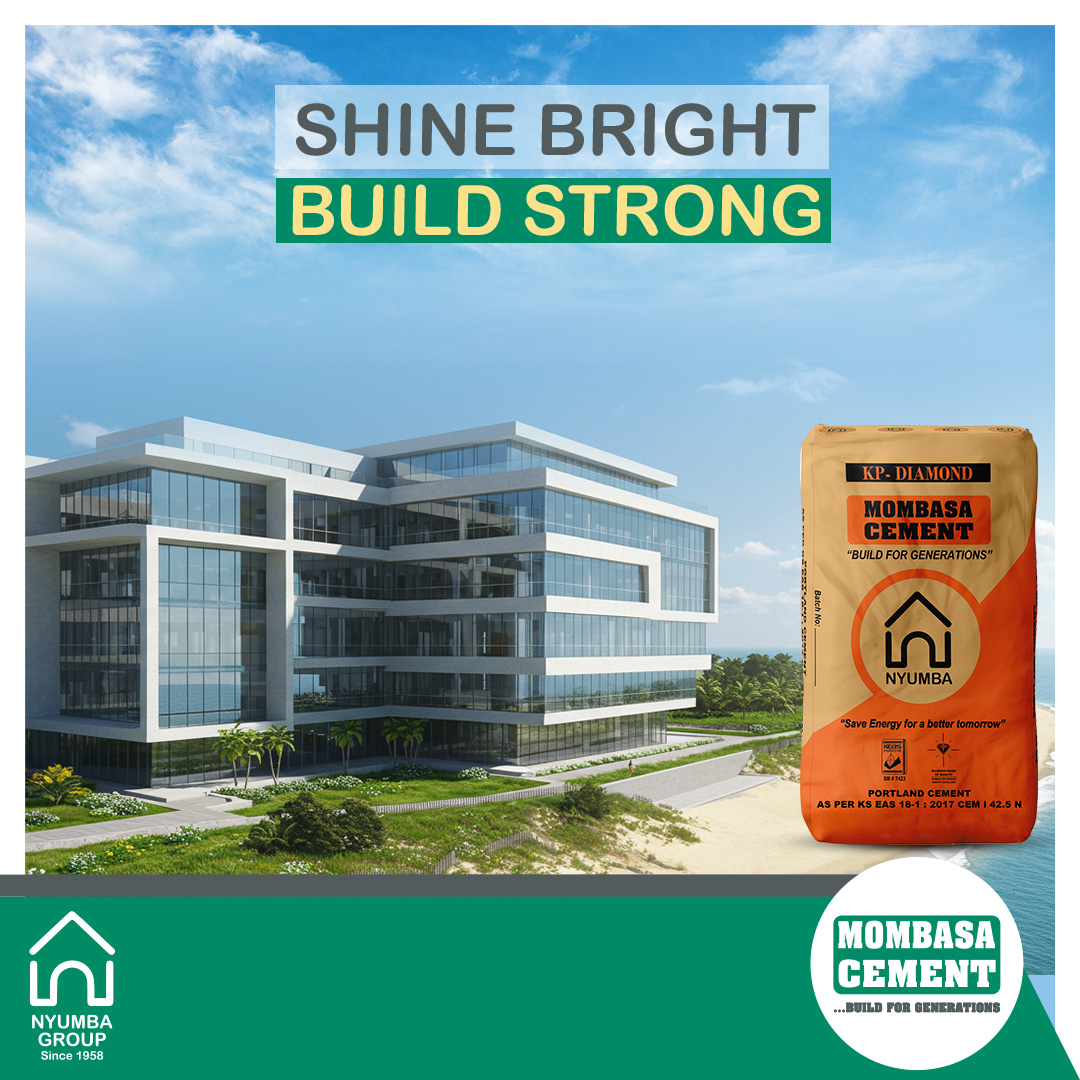 MombasaCement's tweet image. Nyumba's KP-Diamond Cement guarantees a polished finish and durability that lasts for generations.
The Portland Cement CEM I 42.5N, is perfect where strength is needed.

Available countrywide!

#KPDiamondCement
#BuildForGenerations #BuildWithNyumba #JengaNaNyumba