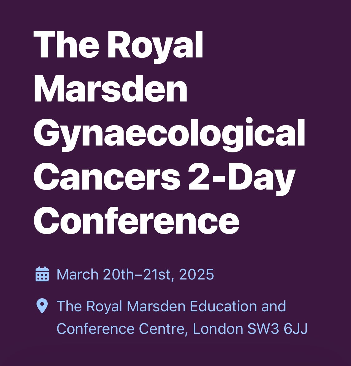 Our 1st Gynae-oncology Nursing Conference is only 2 weeks away and what fantastic speakers we have. There is still time to register if you haven’t yet royalmarsden.nhs.uk/gynae2025