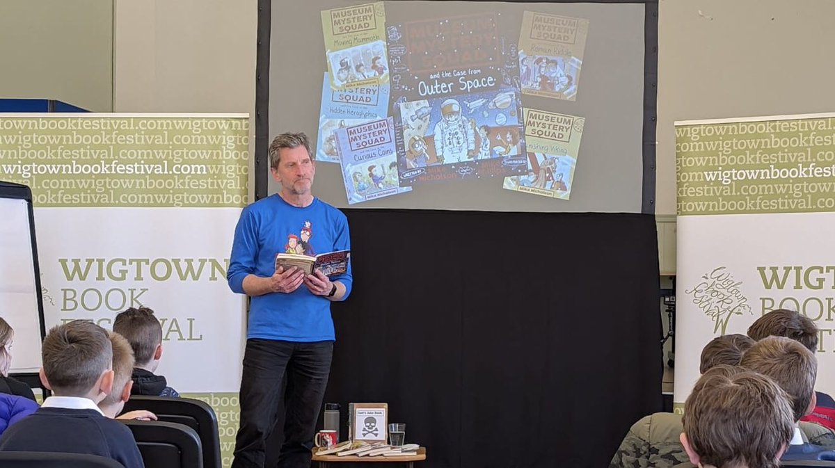 #WorldBookDay 2025 was a blast. 3 fun events in Wigtown and 250+ classes logging in from Dumfries &amp; Galloway and beyond. The first outing for book number 13, introducing Granny with her eccentric line in gifts… <a href="/DiscoverKelpies/">DiscoverKelpies</a> <a href="/WigtownBookFest/">WigtownBookFestival</a>