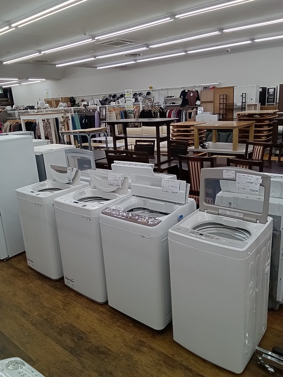 大型冷蔵庫、レンジボード、洗濯機、冷蔵庫、大量入荷いたしました 