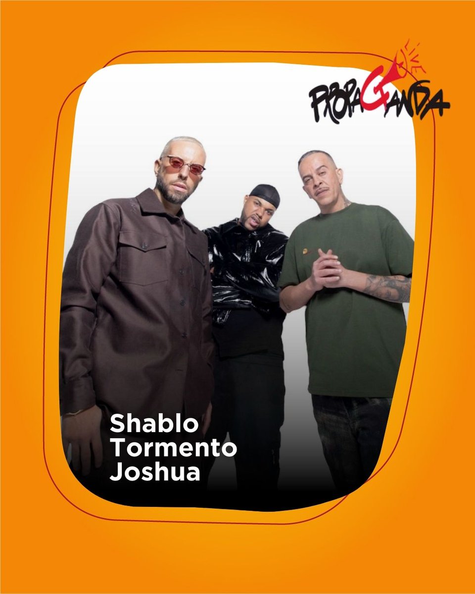 Sul palco di #propagandalive questa sera ci saranno Shablo, Tormento e Joshua. 

Appuntamento alle 21.15 su La7