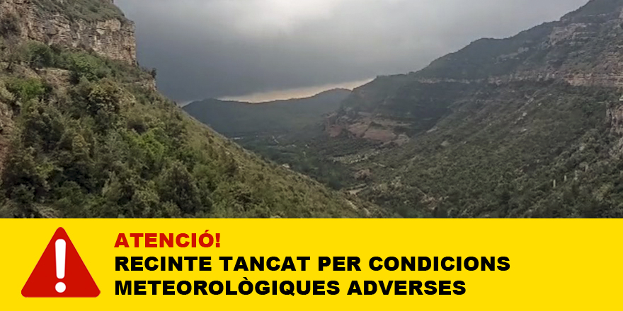 📢 Avís important: seguint el protocol de seguretat i donada la singularitat geològica de l'espai natural, aquest cap de setmana Sant Miquel del Fai romandrà tancat a causa de les 🌧️ condicions meteorològiques per tal de garantir la seguretat de tothom. 
Disculpeu les molèsties.