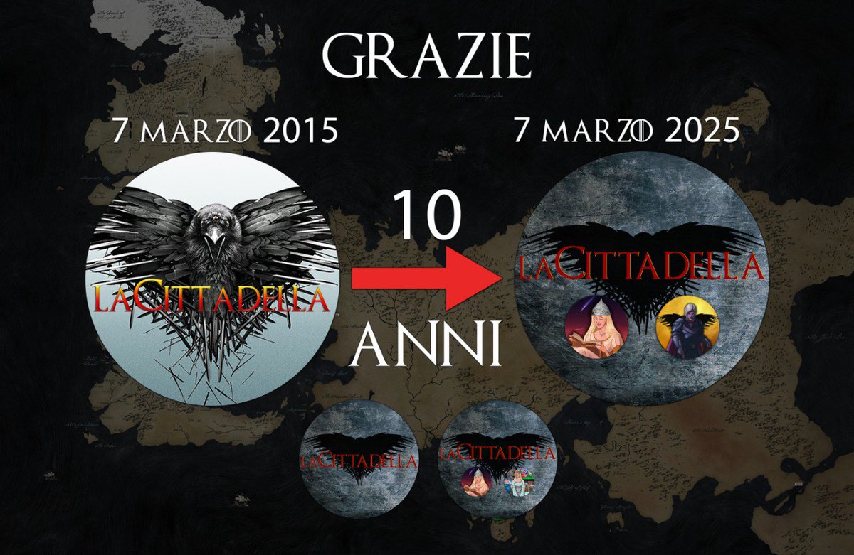 LaCittadellaEgg's tweet image. Valar Morghulis, qui Egg dalla Cittadella, per ringraziarvi degli ultimi 10 anni passati insieme!