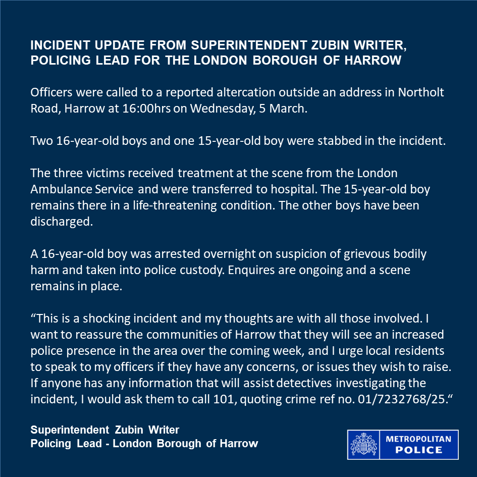 Roxeth Police tweet media