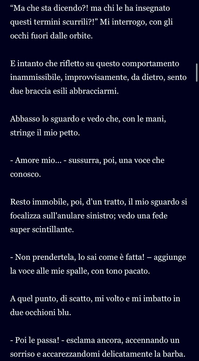 DisagioCronico's tweet image. 🎶 E la voglia di, voglia di, voglia di
Voglia di andarmene via da qui
Per non vederti più 
dentro gli occhi blu
Di una sconosciuta 
che sta al posto tuo e 
che non sei tu 🎶 

#QuelFiloCheCiUnisce #Cap29 #RosaECarmine 🌹🐑