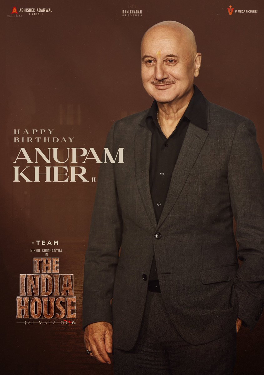 Nikhil Siddhartha (@actor_nikhil) on Twitter photo Team #TheIndiaHouse wishes the legendary <a href="/AnupamPKher/">Anupam Kher</a> Ji a very Happy Birthday โคโ๐ฅ He is a Treasure of Indian Cinema. May you live long and Healthy sir.
You Will Witness his PowerHouse Show as Shyamji Krishna Varma in the #IndiaHouse
#JaiMataDi #RevolutionIsBrewing Team #TheIndiaHouse wishes the legendary <a href="/AnupamPKher/">Anupam Kher</a> Ji a very Happy Birthday โคโ๐ฅ He is a Treasure of Indian Cinema. May you live long and Healthy sir.
You Will Witness his PowerHouse Show as Shyamji Krishna Varma in the #IndiaHouse
#JaiMataDi #RevolutionIsBrewing