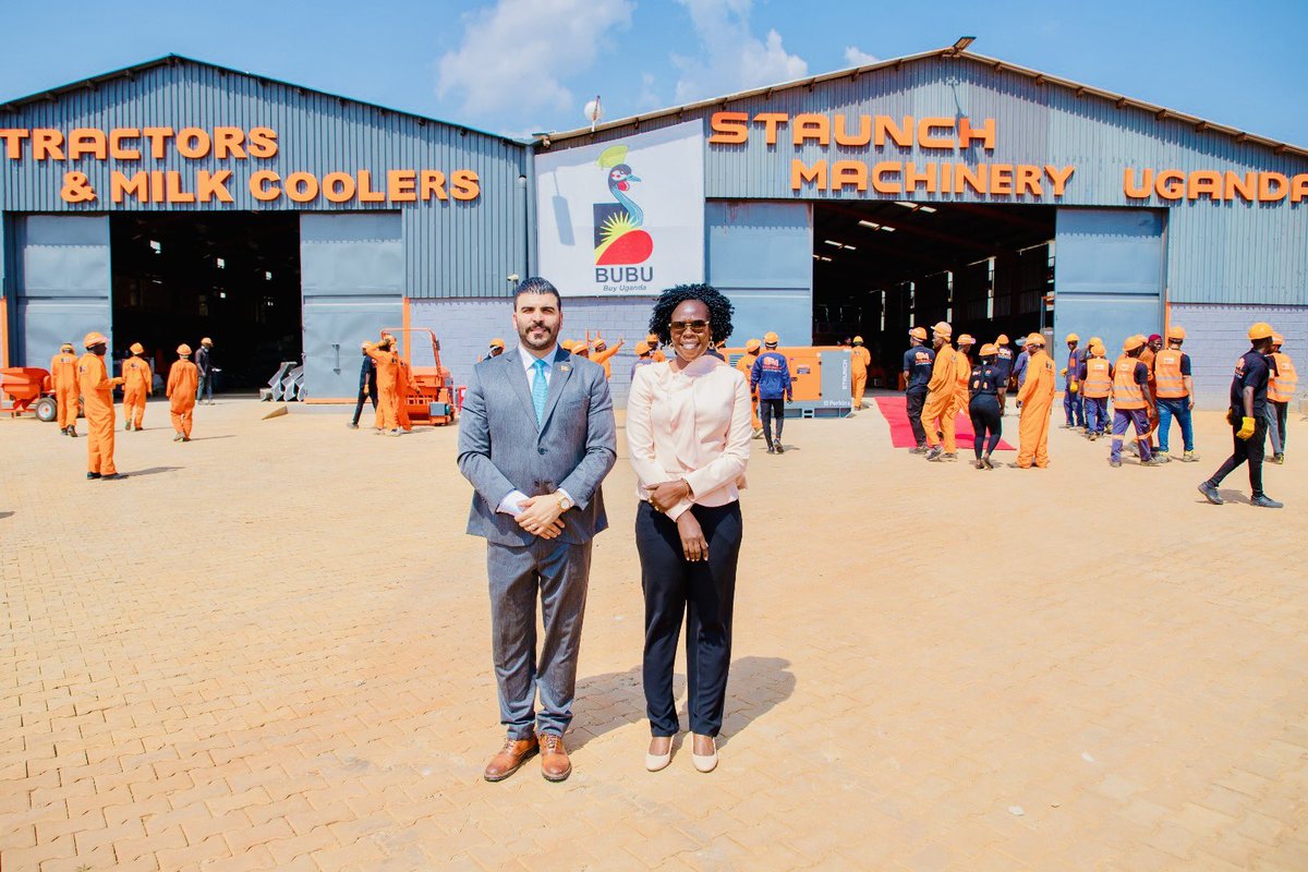 The Consul Of Uganda to Lebanon <a href="/KhoderHussien/">Mohammad Khoder Hussein</a> has established multi billion <a href="/StaunchUg/">Staunch Machinery Uganda</a> factory worth USD 30m(first factory of its kind in Uganda and <a href="/jumuiya/">East African Community</a> as a Region) located in <a href="/KIBP_Namanve/">Namanve Industrial Park</a> Park to manufacture Agriculture &amp; Construction Equipment plus Generators. 

As