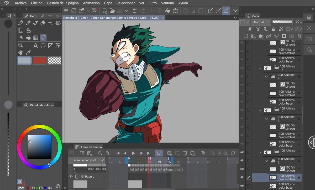 El resultado está siendo bastante bueno #MHA #animation