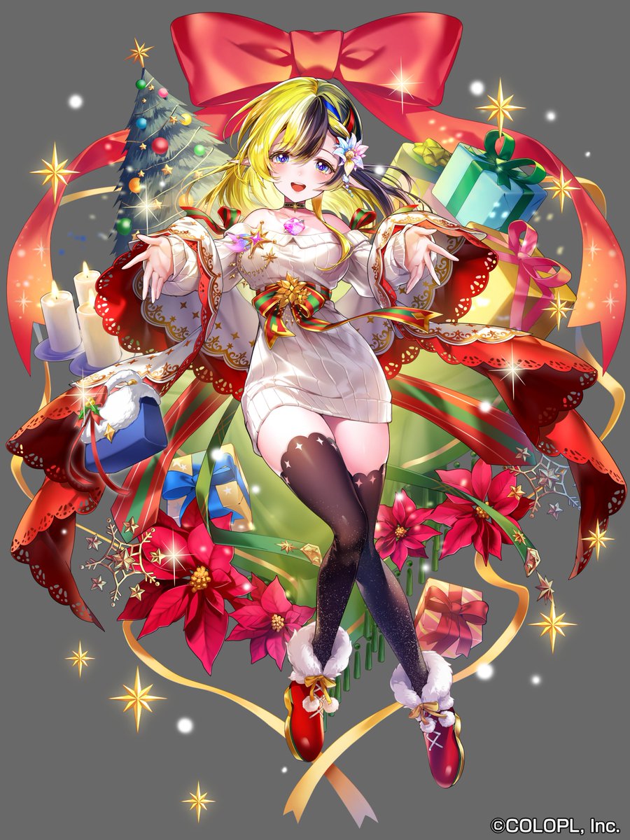 【お仕事】株式会社コロプラ様 『白猫プロジェクト NEW WORLD'S』にて、「ドリーム・オン・クリスマス２０２４」に登場していた「デネブ」を描かせていただきました。#白猫プロジェクト