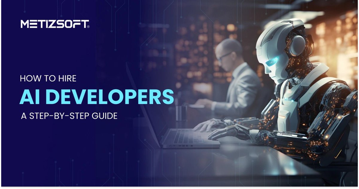 Metizsoft's tweet image. Want to build cutting-edge AI solutions? Hire the right AI developers! 🤖

Our latest blog guides you through hiring AI experts, covering skills, experience &amp;amp; key factors to find the best fit. Read more: bit.ly/3Dlm19f

#HireAIDeveloper #AI #AIDeveloper #AIExperts
