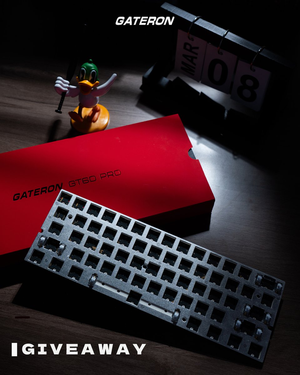 GATERONOfficial's tweet image. 🎉 GT60 Pro is Now Live🎉
🛒gateron.com/products/gater…

To celebrate the launch of the GT60 Pro, we’re hosting an exclusive giveaway! 

𝗛𝗼𝘄 𝘁𝗼 𝗲𝗻𝘁𝗲𝗿:
1. Follow @GATERONOfficial
2. Like❤&amp;amp; Retweet
3. Tag two friends who love gaming keyboards!

🏆 One lucky winner will get…