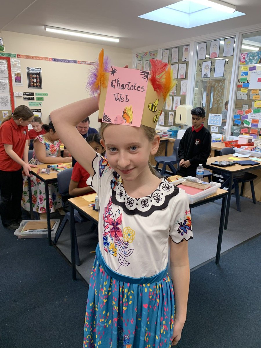 LeicesterHoly's tweet photo. Year 6 enjoyed making hats inspired by classic texts for World Book Day 2025! We wonder if you like some of our favourite books too?! https://t.co/xeU7ezWI93