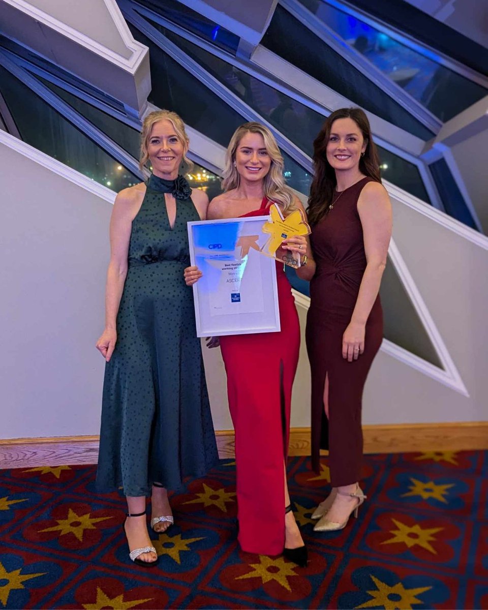 ASCERTNI's tweet photo. We are absolutely thrilled to share that ASCERT has won Best Flexible Working Strategy at the #CIPDNIAwards last night! 

Whether it’s hybrid working, our TOIL policy, or No Meetings Friday, we’ve worked hard to build a culture that truly supports our team. @CIPD_Events https://t.co/Oxu3b0P3sJ